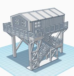 ELEVATED SHED 3D Printer Model