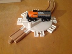 Wooden Train Turntable – 150mm Table – Brio/Thomas 3D Printer Model