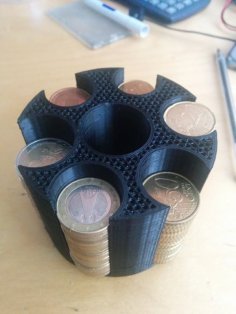 Euro Coin Organizer 3D Printer Model