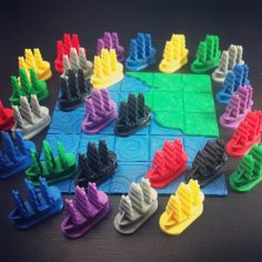 Galleon Board Game Piece 3D Printer Model