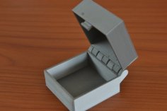 Hinged Box With Latch, Somewhat Parametric And Printable In One Piece 3D Printer Model