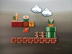 Mario Bros Tile Set. 3D Printer Model