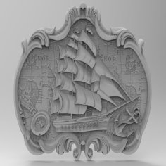 Sailing Ship For CNC 3D Printer Model