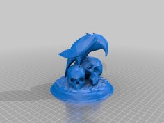 Raven Skull Low Poly Remix 3D Printer Model