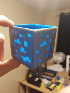 Minecraft Ore Pen Holder 3D Printer Model