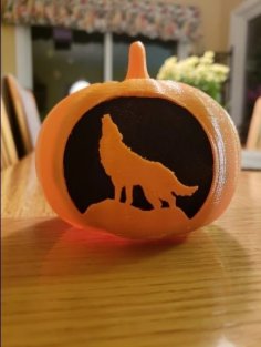 Wolf Pumpkin 3D Printer Model