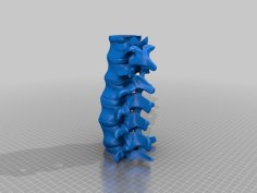 Spinal Column Tea Light Holder 3D Printer Model