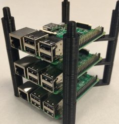 Raspberry Pi Stacking Tray 3D Printer Model