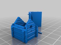 Rustic Birdhouse 1:12 Scale 3D Printer Model