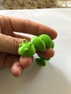 Articulated Caterpillar (Print In Place) 3D Printer Model