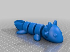 Articulated Axolotl – Print In Place 3D Printer Model