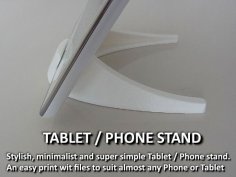 Tablet / Phone Stand 3D Printer Model