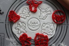 5 Cookie Cutters POKEMON – Classique 3D Printer Model