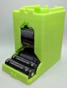 Battery Dispenser V3 STACK-ABLE (remix) 3D Printer Model