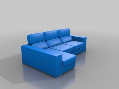 Sofa With Chaise Longue 3D Printer Model