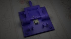 Amusing Electric-Chair Switch Light-Switch Cover (UK-style) [Gnamp] 3D Printer Model