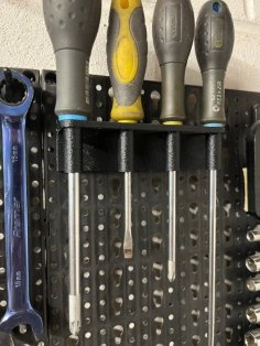 Screwdriver Rack For Lidl Pegboard 3D Printer Model