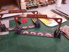 Laser Cut Gaslands Checkpoint Gate SVG File