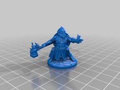 Dwarf Blood Hunter, Cleric, Paladin, Warlock 3D Printer Model