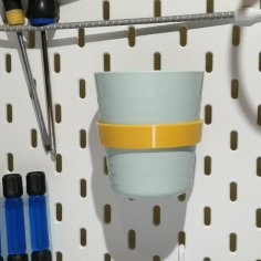 Ikea Skadis Peg Board To Kalas Mug Holder 3D Printer Model