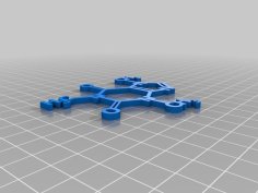 Caffeine Molecule 3D Printer Model