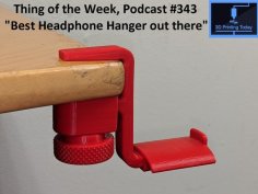 Yet ANOTHER Headphone Hanger 3D Printer Model