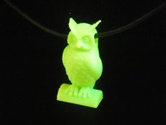 Front-facing Owl Necklace 3D Printer Model