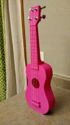 “Nukulele” Playable Soprano Ukulele, Sounds Great Printable Without Supports. 3D Printer Model