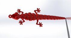 Lizard Keychain V2 3D Printer Model