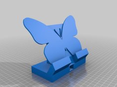 Cellphone Butterfly Stand 3D Printer Model