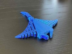 Flexy Ray (Remix, Extra Hinges) 3D Printer Model