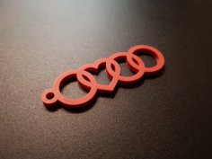 Audi Heart Keychain V2 3D Printer Model