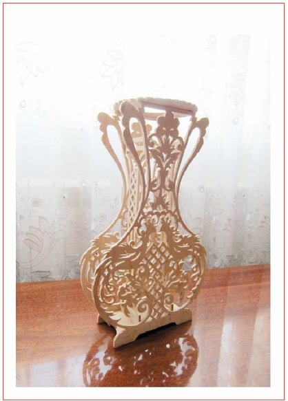 Plans décoratifs de modèle de scie à chantourner de vase