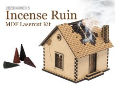 Laser Cut  Incense Ruin