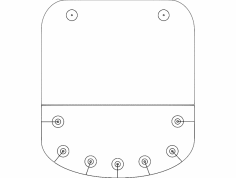 Porta Espeto 2 dxf File