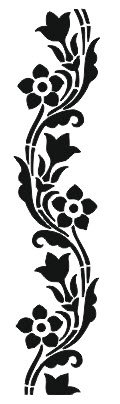 Blumen und dekoratives Muster DXF-Datei