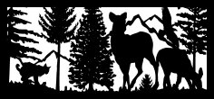 28 X 60 Bobcat Two Doe Eagle Mountains DXF File