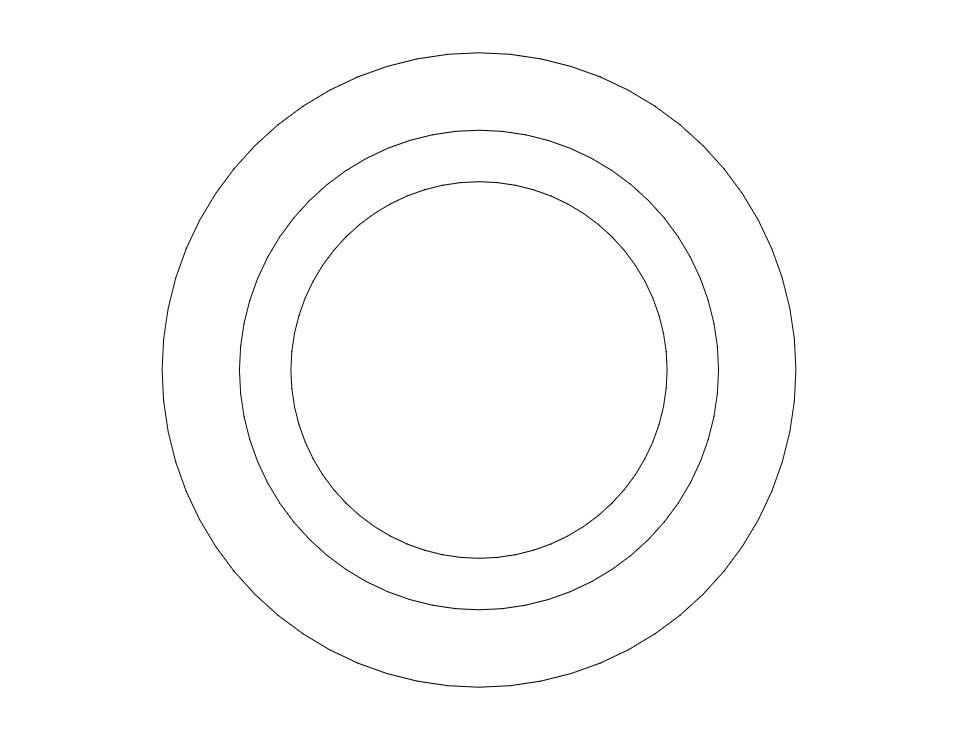 Archivo dxf de círculos 3d