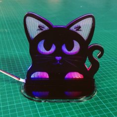 Laser Cut Cat Shaped Lamp