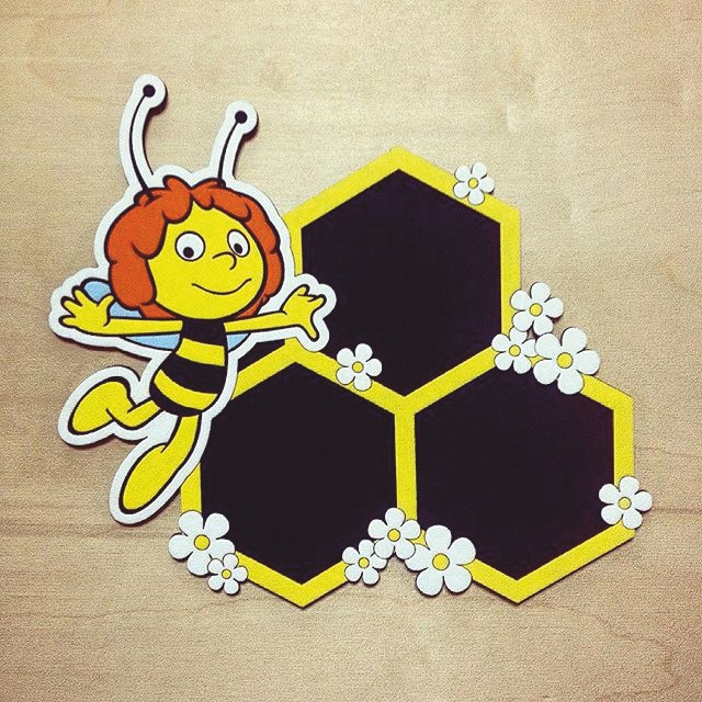 Molduras para fotos de abelhas cortadas a laser Molduras de favo de mel Molduras hexagonais