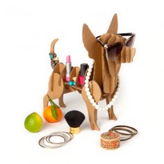Lazer Kesim Köpek Takı Tutacağı Dresser Üst Mücevher Organizatörü