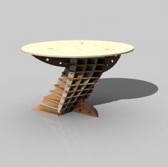 Laser Cut Decorative Coffee Table Template DXF File