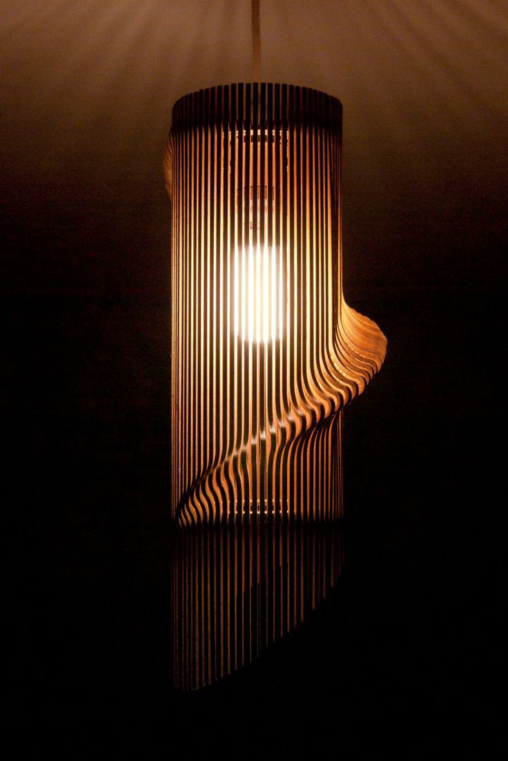 Лазерная резка декоративной подвесной лампы 4 мм