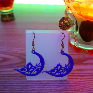 Laser Cut Pair Of Acrylic Earrings Jewelry Gift DXF File