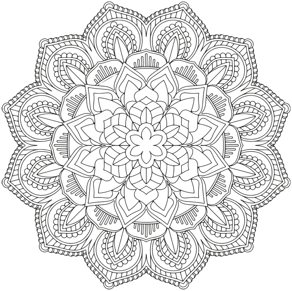 Mandala-Design-Vektor