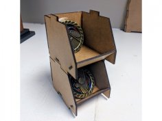 Lasergeschnittene stapelbare Box 3 Zoll