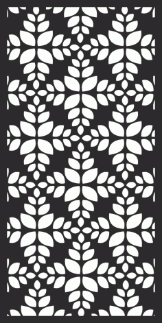 Decorative Screen Pattern for Laser Cutting Free Vector