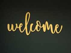 Laser Cut Wedding Welcome Sign Welcome Wood Sign Free Vector