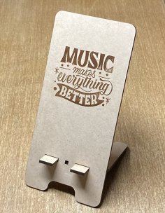 Laser Cut Promotional Cell Phone Stand SVG File