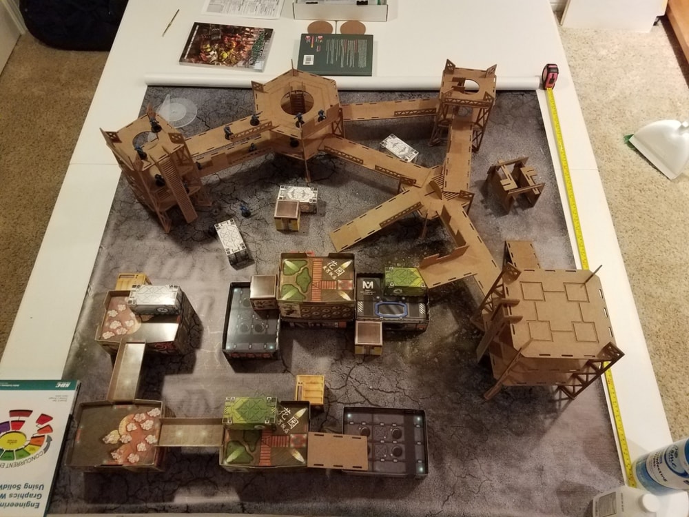 Laser Cut Industrial Terrain DXF File